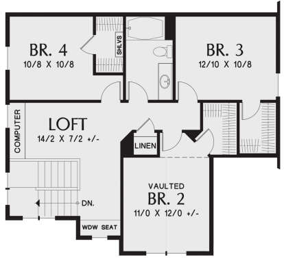 Second Floor for House Plan #2559-00898