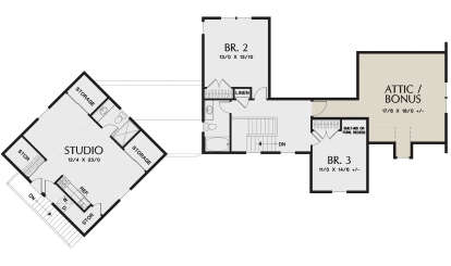 Second Floor for House Plan #2559-00900
