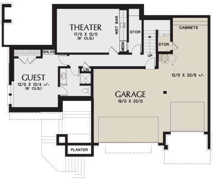 Basement for House Plan #2559-00901