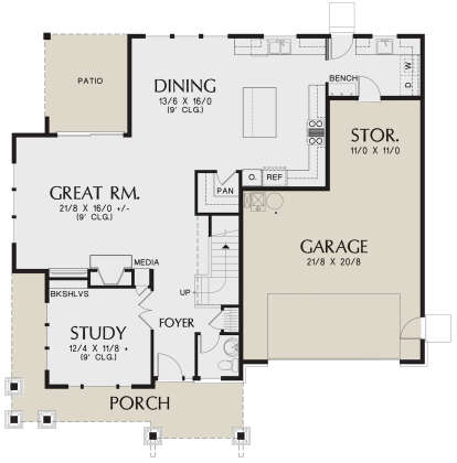 Main Floor for House Plan #2559-00902