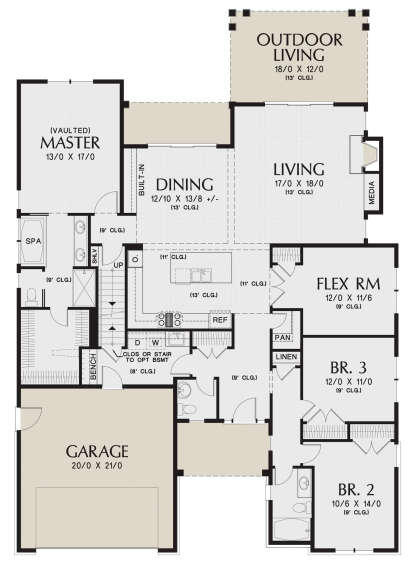 Main Floor for House Plan #2559-00904