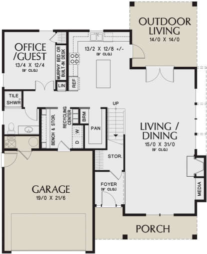 Main Floor for House Plan #2559-00905