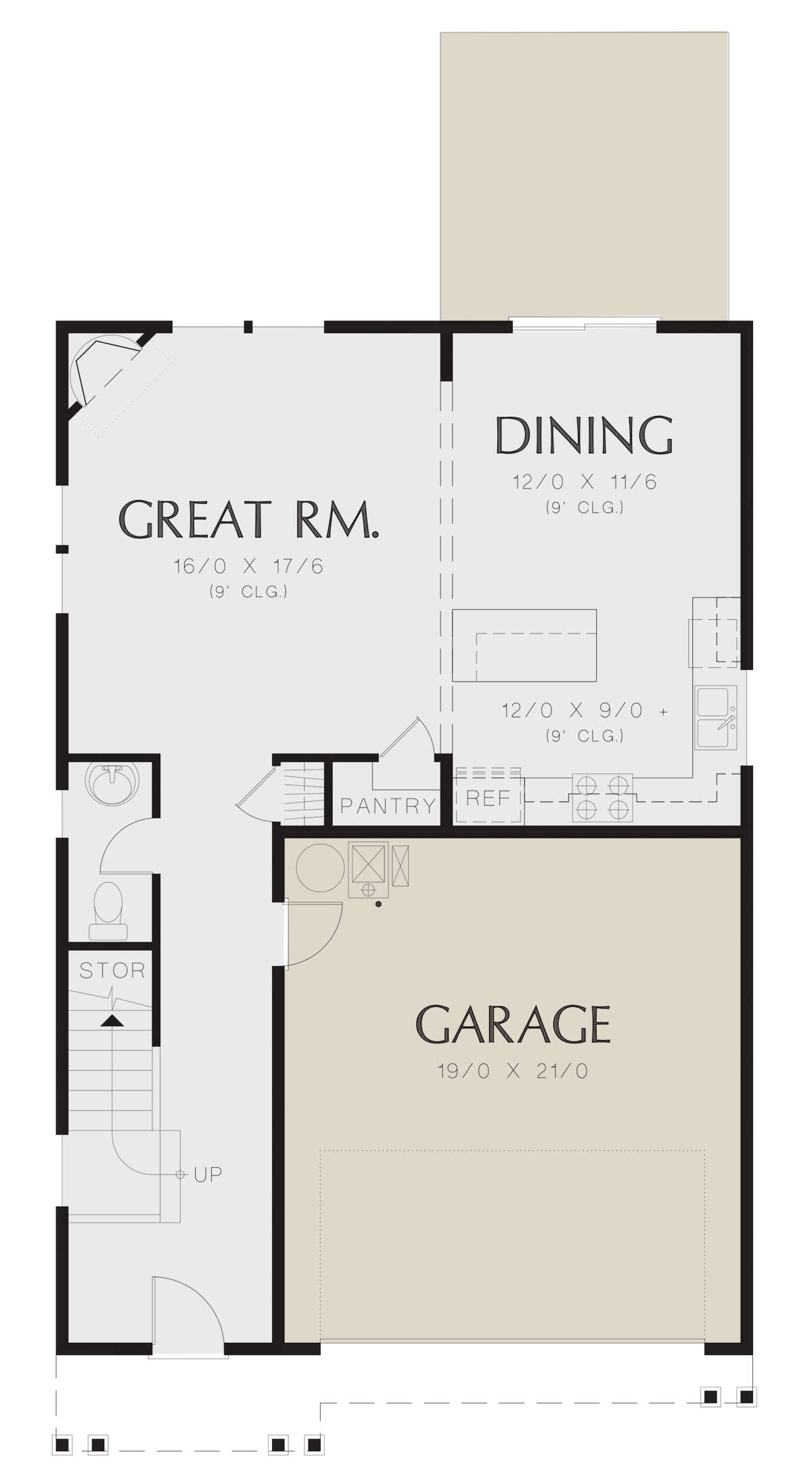 Main Floor for House Plan #2559-00906
