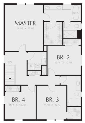 Second Floor for House Plan #2559-00906