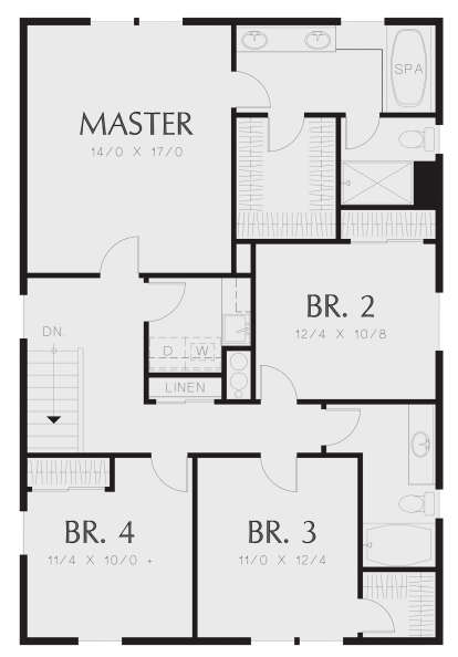 Second Floor for House Plan #2559-00906