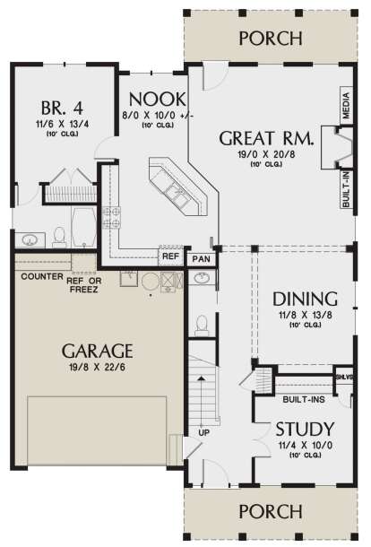 Main Floor for House Plan #2559-00907
