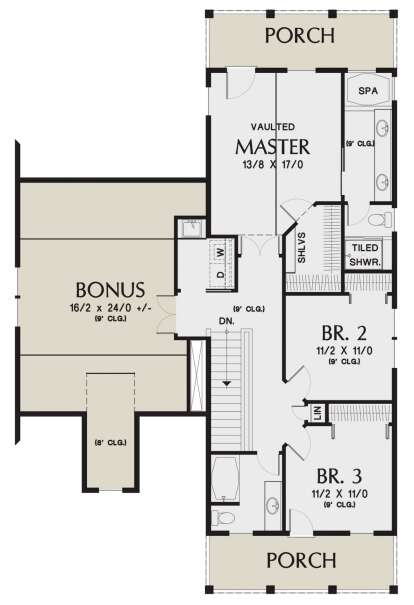 Second Floor for House Plan #2559-00907