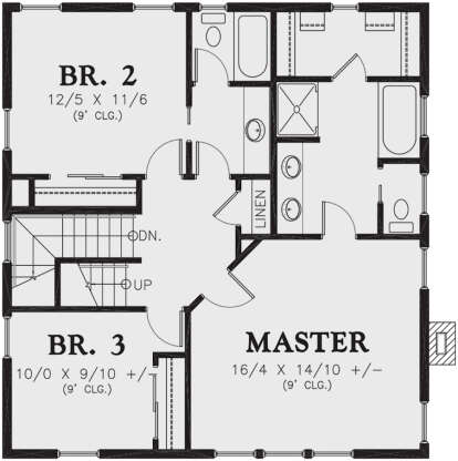 Second Floor for House Plan #2559-00909