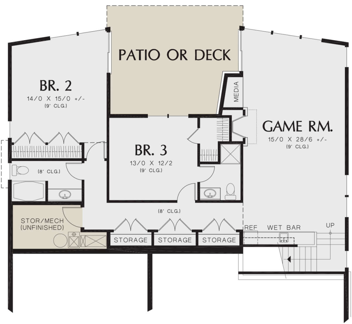 Basement for House Plan #2559-00910