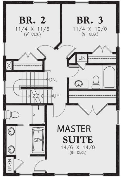 Second Floor for House Plan #2559-00911