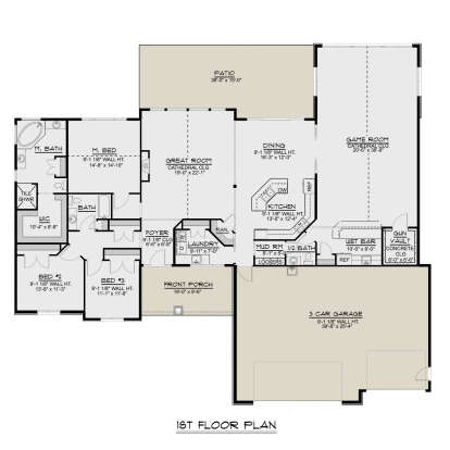 Main Floor for House Plan #5032-00042