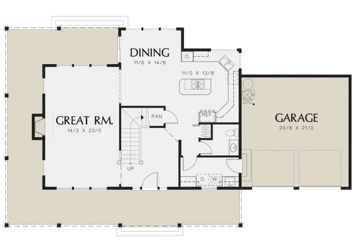 Main Floor for House Plan #2559-00913