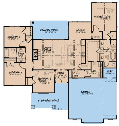 House Plan House Plan #24899 Drawing 1