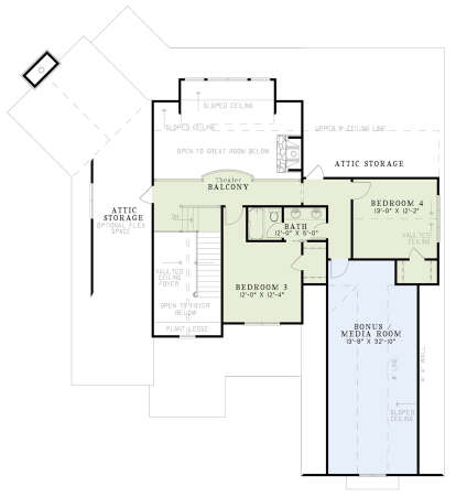 Second Floor for House Plan #110-01070