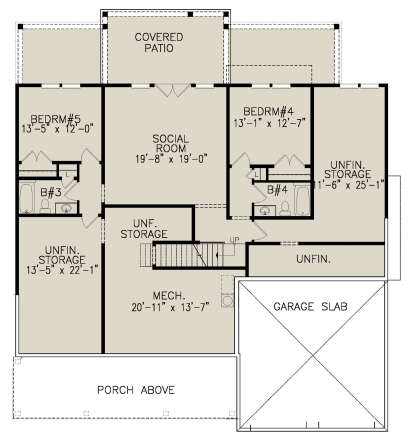Basement for House Plan #699-00283