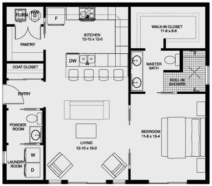 Main Floor for House Plan #2699-00001