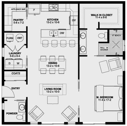 Main Floor  for House Plan #2699-00003