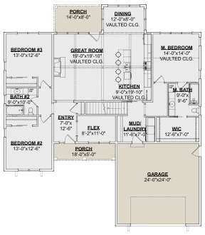 Main Floor for House Plan #1462-00030