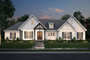 Modern Farmhouse House Plan #041-00234 Elevation Photo