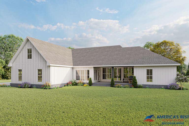 Modern Farmhouse House Plan #041-00234 Elevation Photo