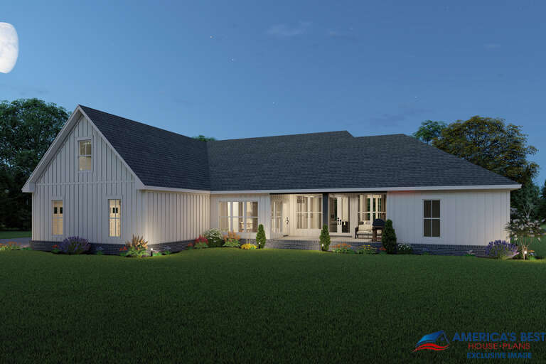 Modern Farmhouse House Plan #041-00234 Elevation Photo