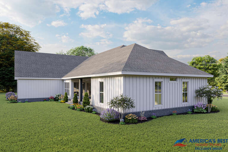 Modern Farmhouse House Plan #041-00234 Elevation Photo