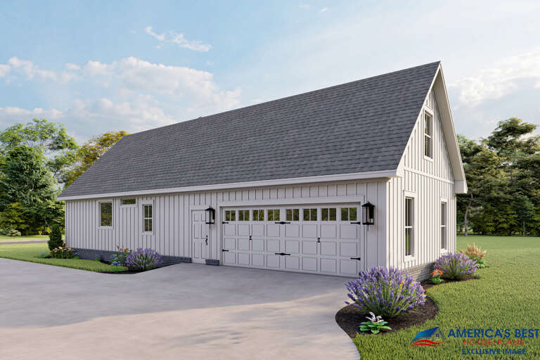 Modern Farmhouse House Plan #041-00234 Elevation Photo