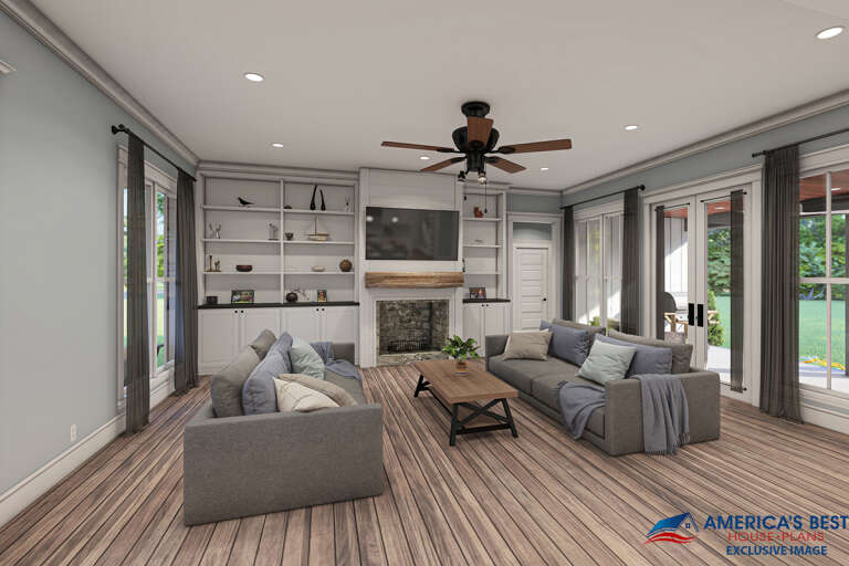 Modern Farmhouse House Plan #041-00234 Additional Photo
