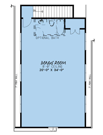 Bonus Room for House Plan #8318-00172