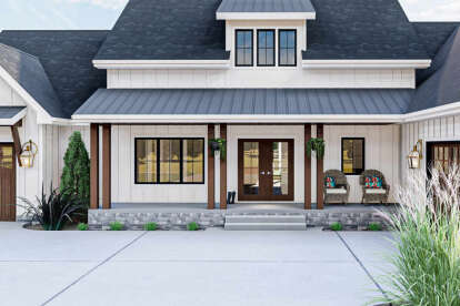 Modern Farmhouse House Plan #963-00451 Elevation Photo