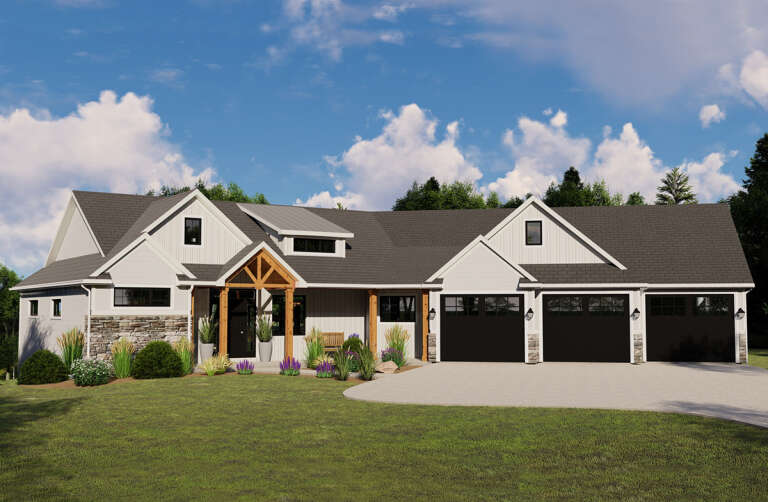 House Plan House Plan #24922 Front Elevation 