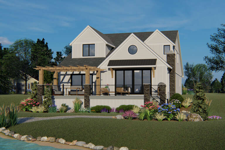 Modern Farmhouse House Plan #5032-00045 Elevation Photo