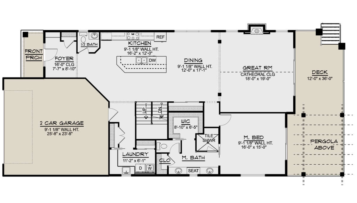 Main Floor for House Plan #5032-00045