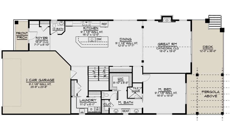 House Plan House Plan #24923 Drawing 1