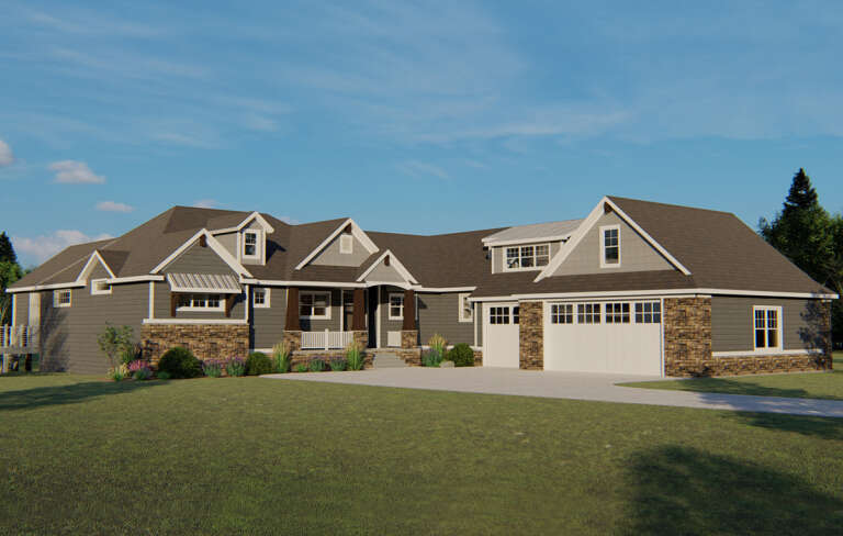 House Plan House Plan #24924 Front Elevation 