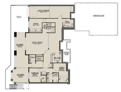 Basement for House Plan #5032-00046