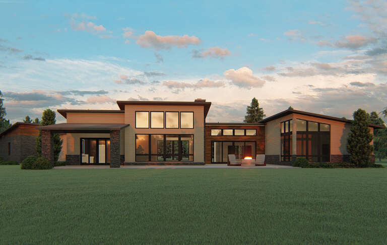 Modern House Plan #5032-00047 Elevation Photo
