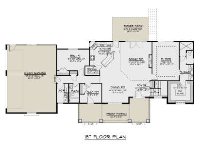 Main Floor for House Plan #5032-00049
