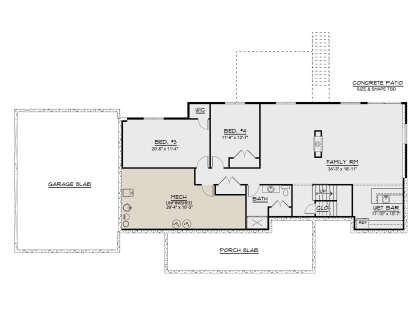 Basement for House Plan #5032-00049