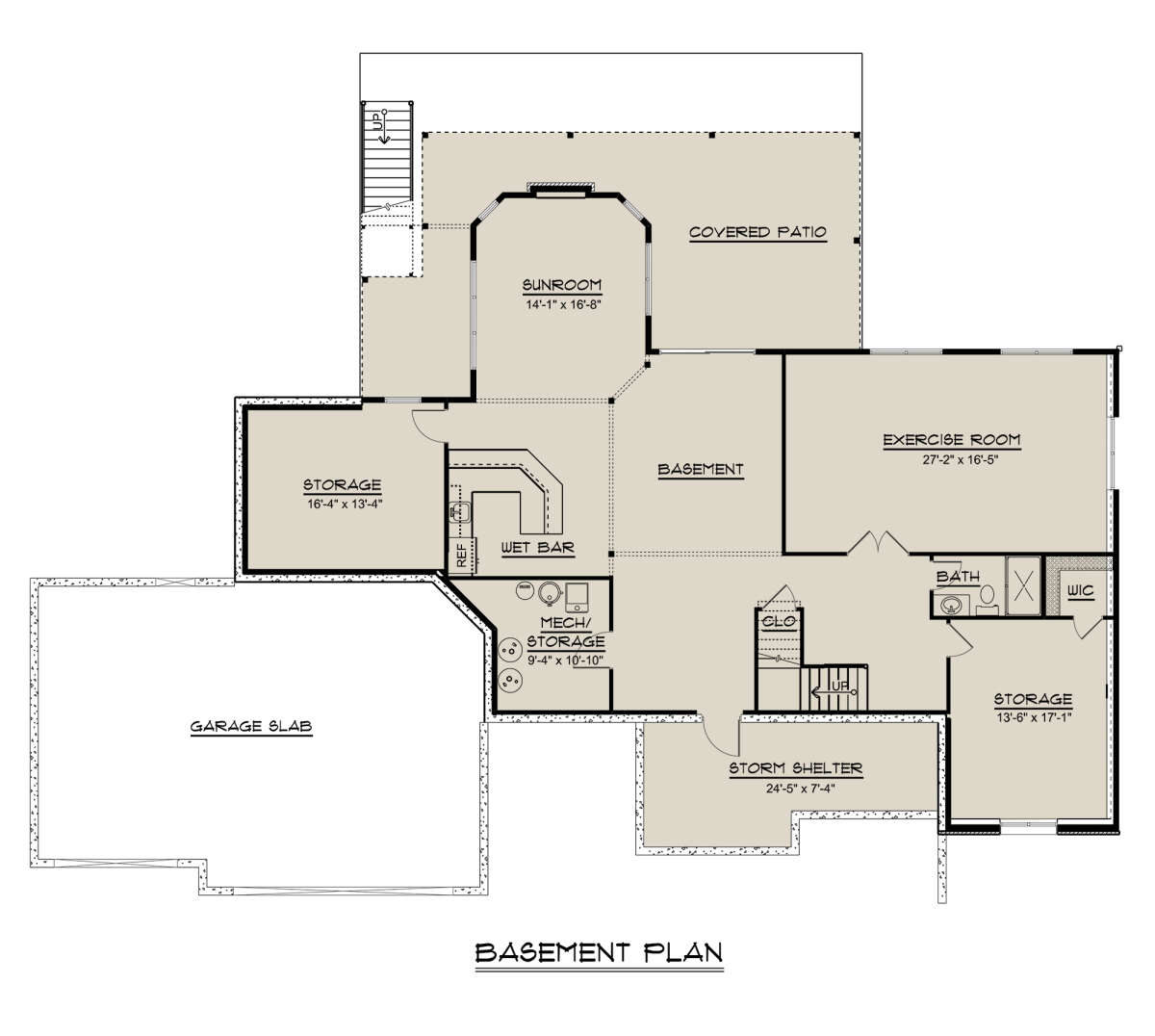 Basement for House Plan #5032-00051