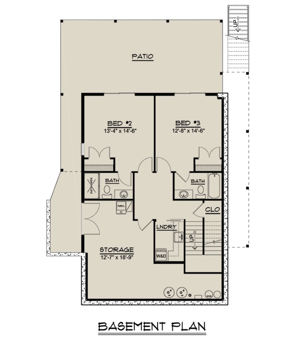 Basement for House Plan #5032-00052