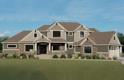 5 Bed, 3 Bath, 3563 Square Foot House Plan - #5032-00054