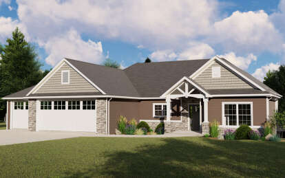 2 Bed, 2 Bath, 1822 Square Foot House Plan - #5032-00055