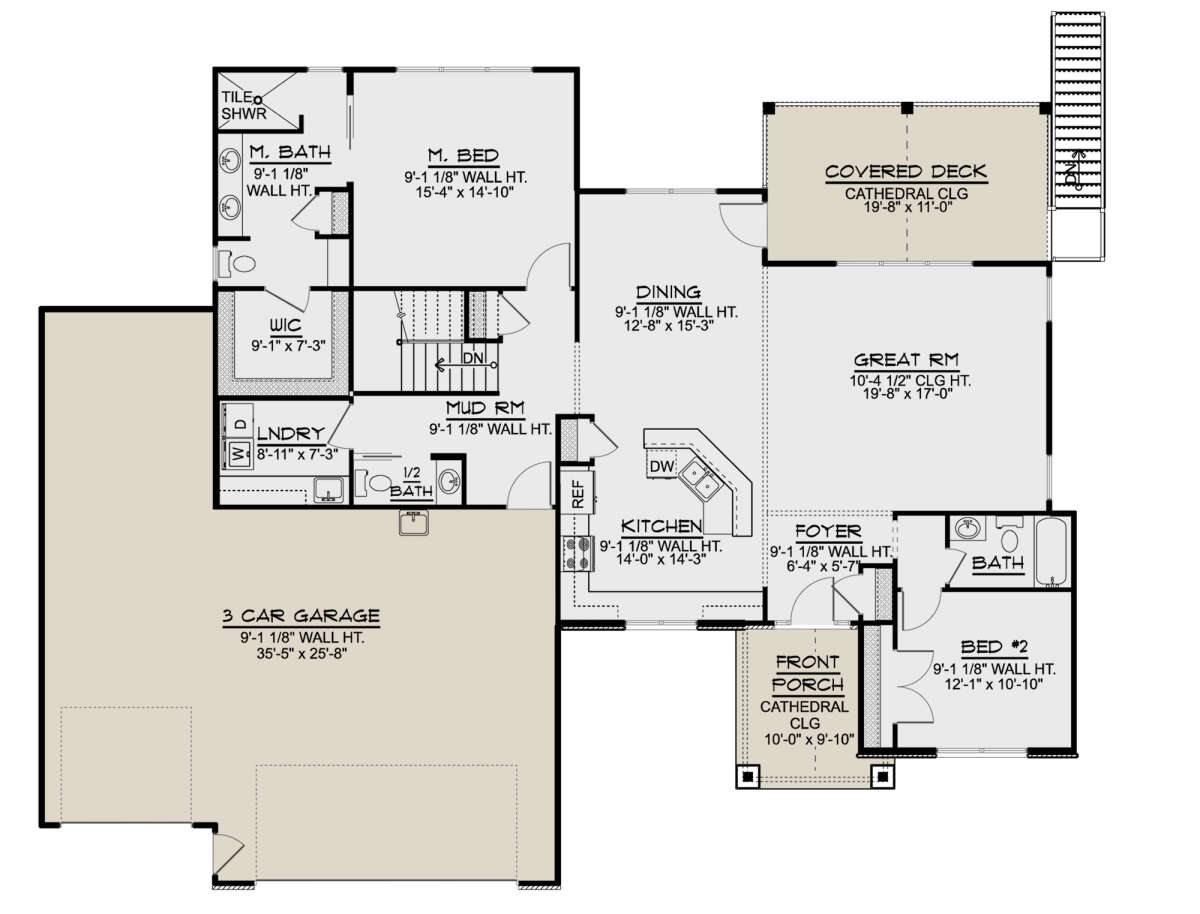 Main Floor for House Plan #5032-00055