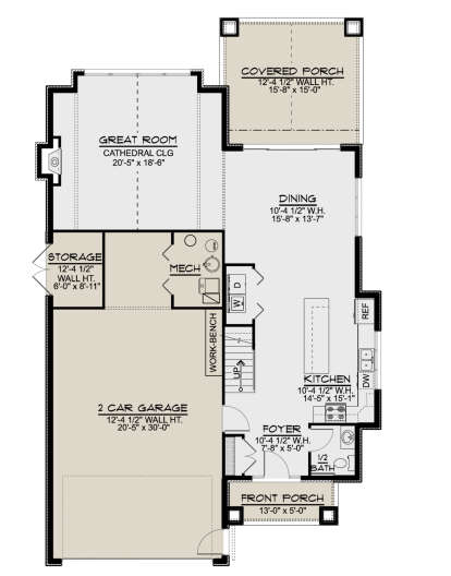 Main Floor for House Plan #5032-00057