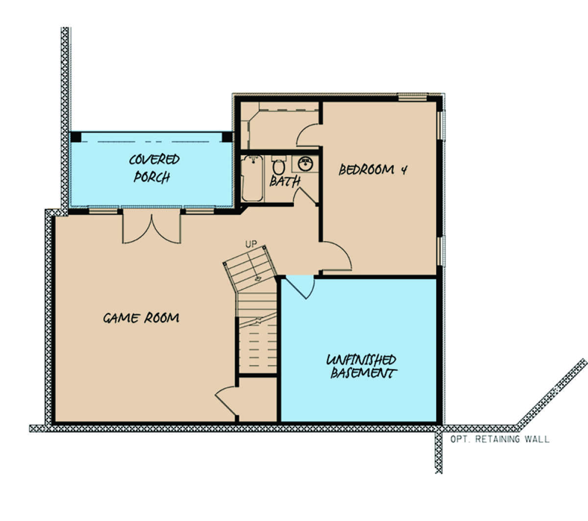 Basement for House Plan #8318-00176