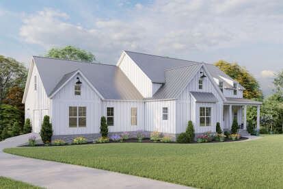 Modern Farmhouse House Plan #699-00284 Elevation Photo