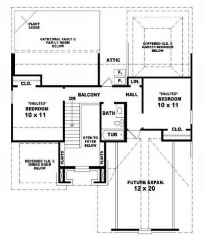 Second Floor for House Plan #053-00237