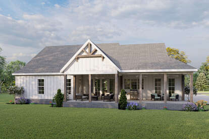 Modern Farmhouse House Plan #009-00295 Elevation Photo