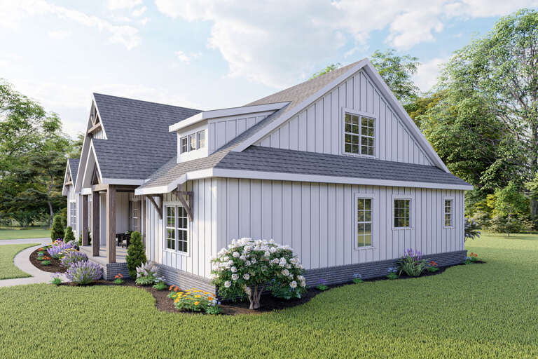 Modern Farmhouse House Plan #009-00295 Elevation Photo